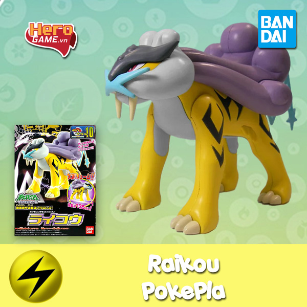 Mô hình lắp ráp Raikou Pokemon Plamo Collection - BANDAI