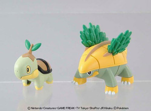 Mô hình lắp ráp Torterra Evolution Set Pokemon Plamo Collection - BANDAI