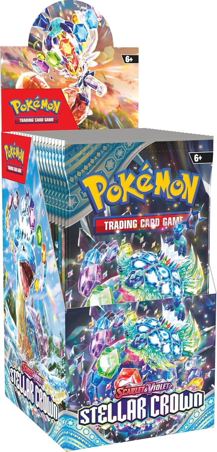 Thẻ bài TCG Pokemon Scarlet & Violet Stellar Crown Booster Bundle (18 packs)