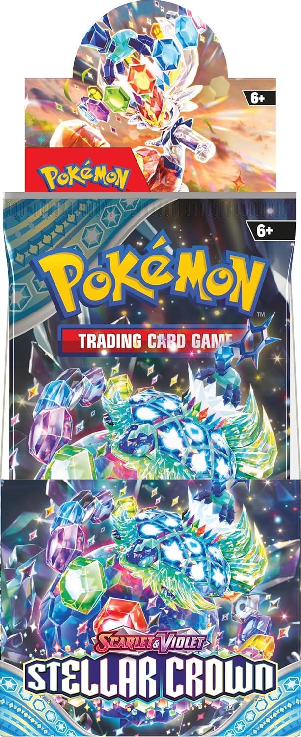 Thẻ bài TCG Pokemon Scarlet & Violet Stellar Crown Booster Bundle (18 packs)