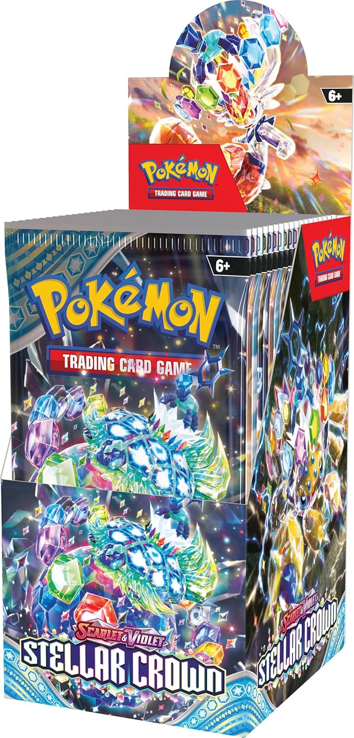 Thẻ bài TCG Pokemon Scarlet & Violet Stellar Crown Booster Bundle (18 packs)