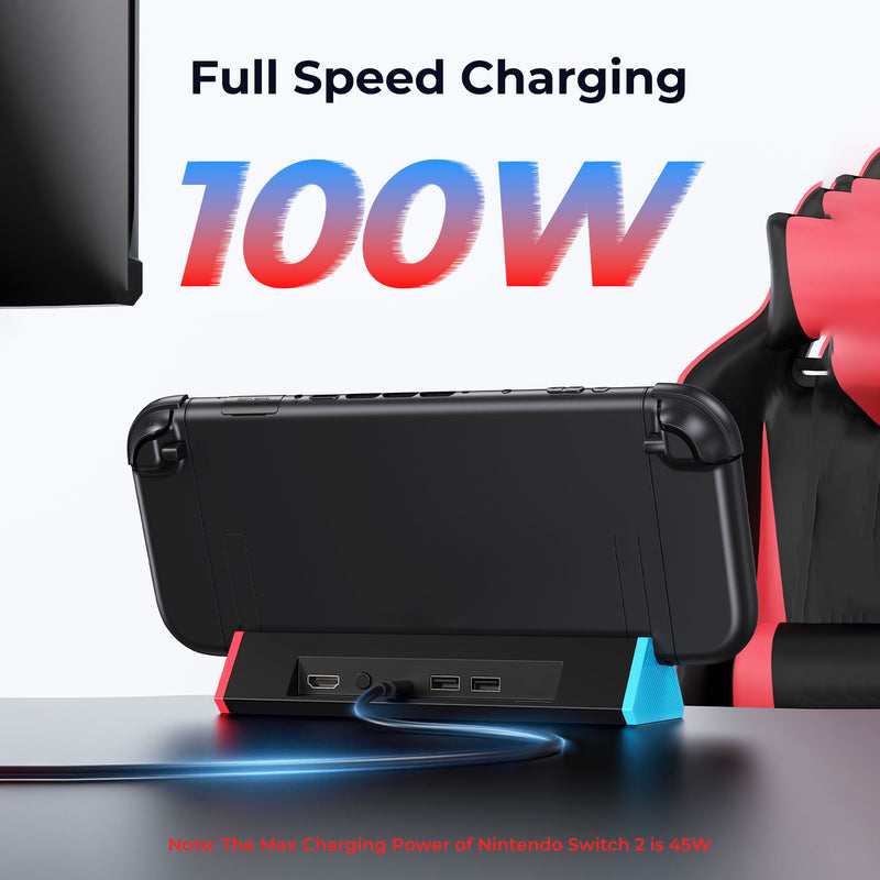 Dock xuất hình hỗ trợ 4K@120Hz và PD 100W cho Nintendo Switch 2 - ANTANK