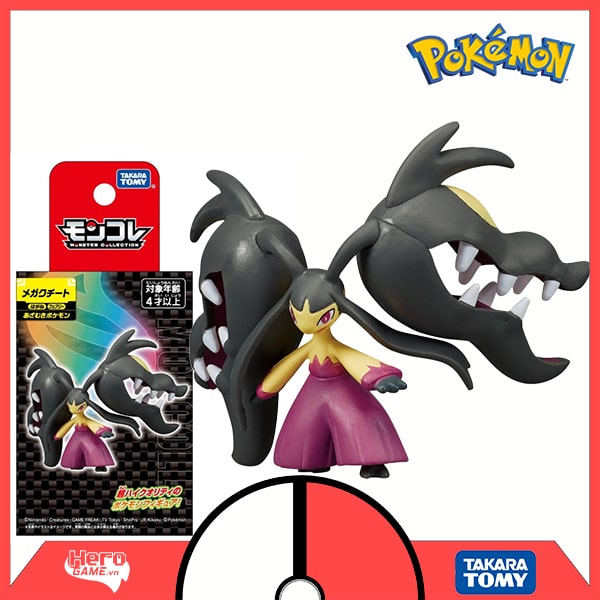 Giới thiệu mô hình Pokemon Moncolle Mega Mawile - Takara Tomy