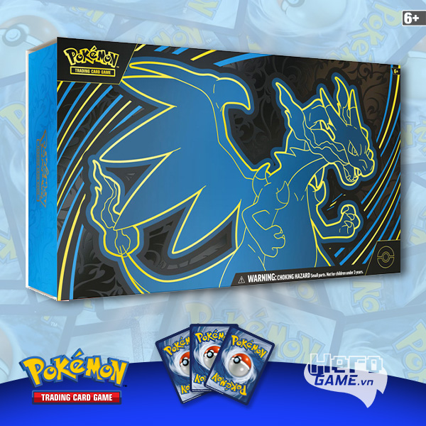 Thẻ bài TCG Pokemon Mega Evolution Phantasmal Flames Charizard X Ex Ultra Premium Collection