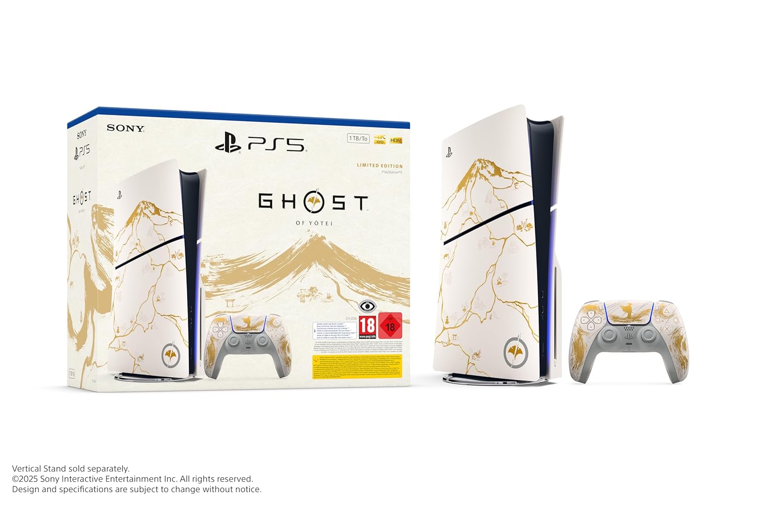 Giới Thiệu Máy PS5 Standard Slim Ghost of Yotei Gold Limited Edition - Playstation 5