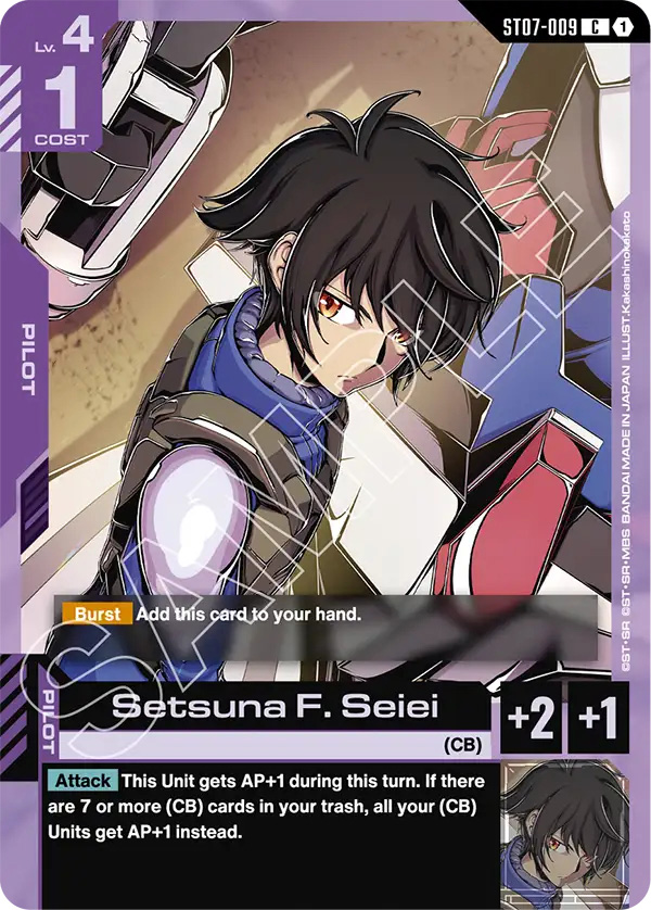 Thẻ bài TCG Gundam Starter Deck Celestial Drive ST07