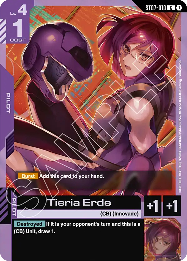 Thẻ bài TCG Gundam Starter Deck Celestial Drive ST07