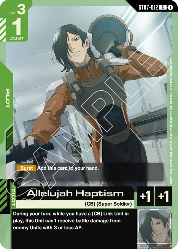 Thẻ bài TCG Gundam Starter Deck Celestial Drive ST07