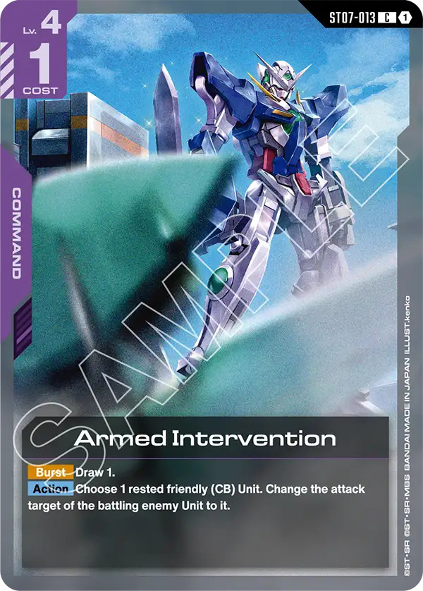Thẻ bài TCG Gundam Starter Deck Celestial Drive ST07