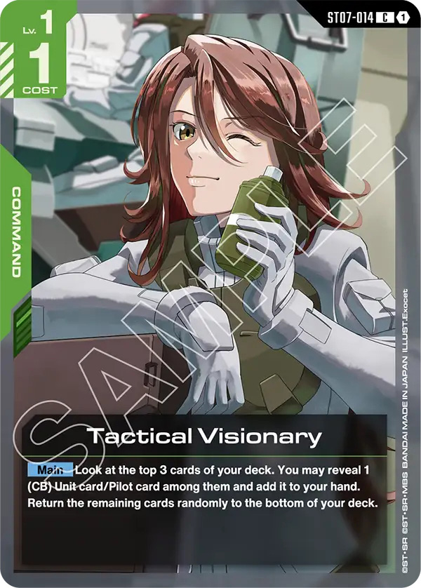Thẻ bài TCG Gundam Starter Deck Celestial Drive ST07