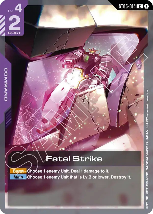 Thẻ bài TCG Gundam Starter Deck Celestial Drive ST07