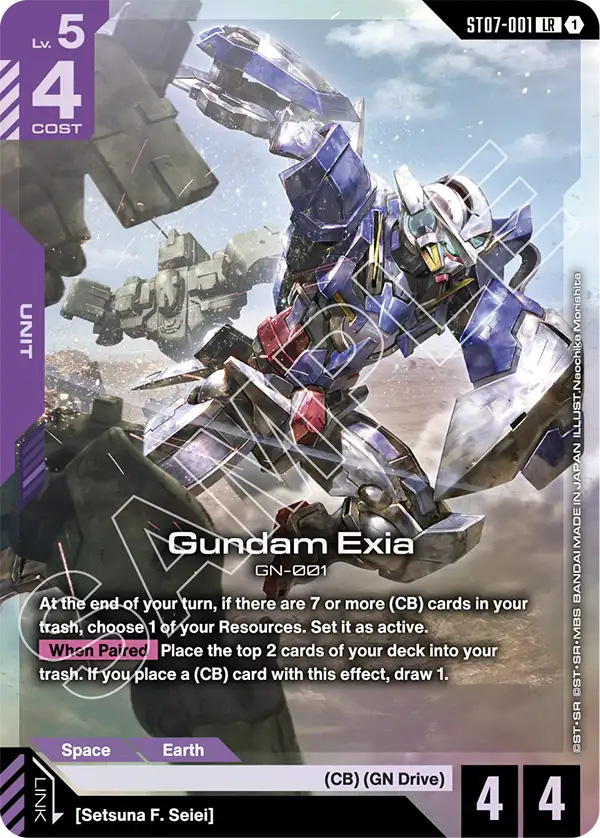 Thẻ bài TCG Gundam Starter Deck Celestial Drive ST07
