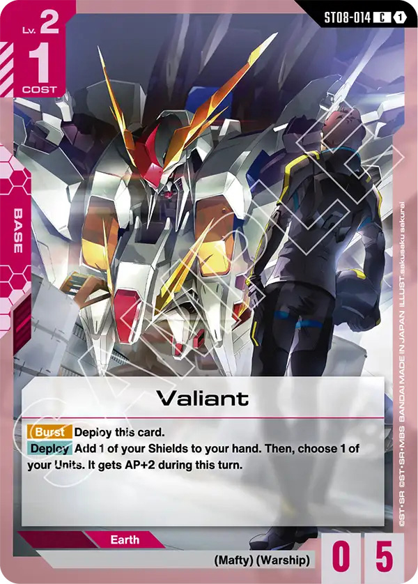 Thẻ bài TCG Gundam Starter Deck Flash of Radiance ST08
