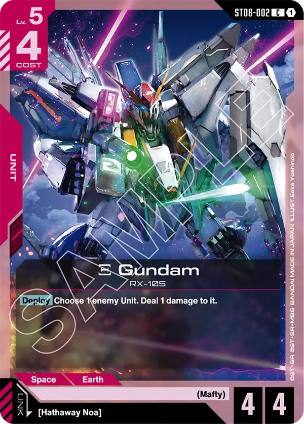 Thẻ bài TCG Gundam Starter Deck Flash of Radiance ST08