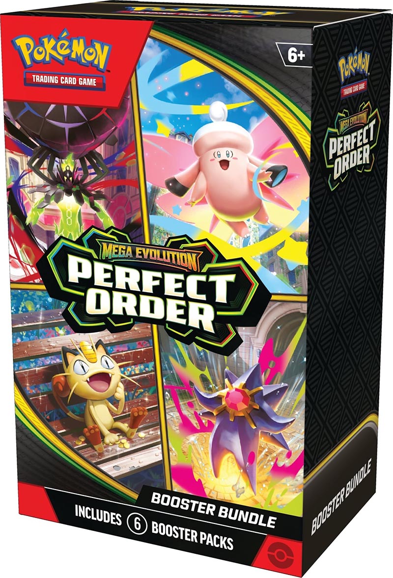 Thẻ bài TCG Pokemon Mega Evolution Perfect Order Booster Bundle ME03