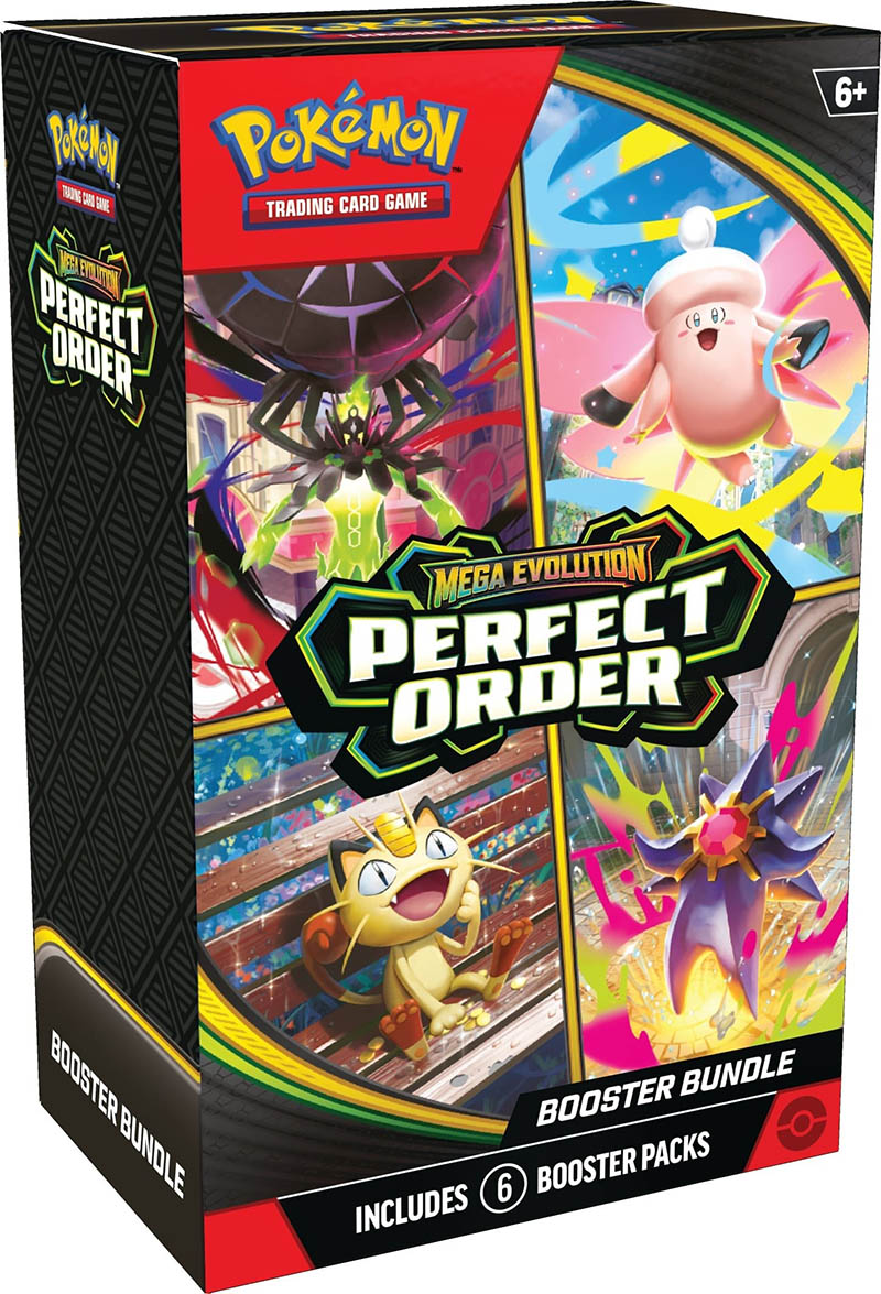 Thẻ bài TCG Pokemon Mega Evolution Perfect Order Booster Bundle ME03