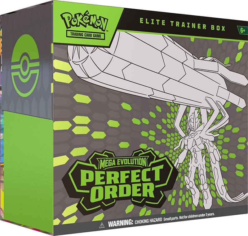 Thẻ bài TCG Pokemon Mega Evolution Perfect Order Elite Trainer Box ME03