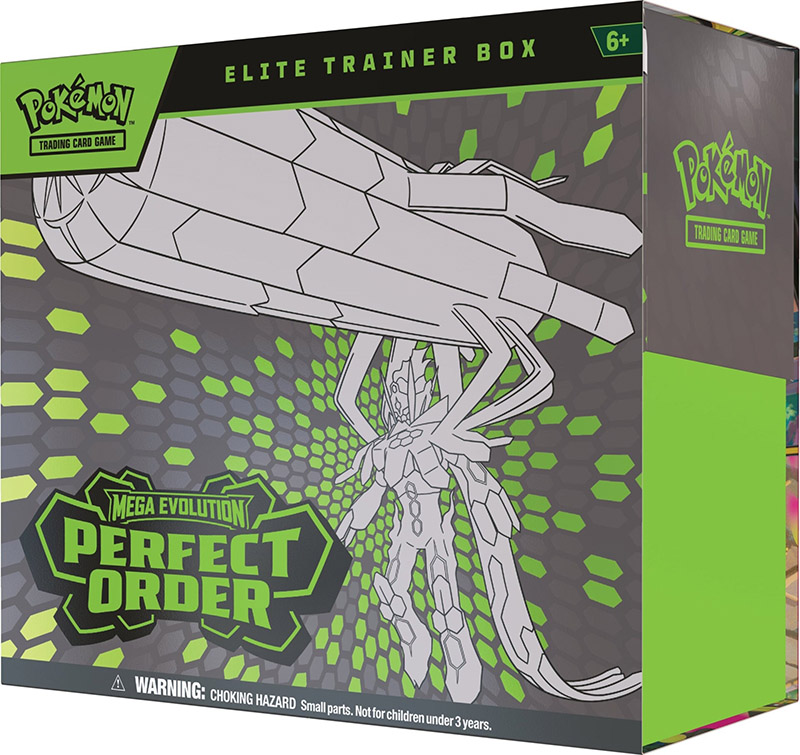 Thẻ bài TCG Pokemon Mega Evolution Perfect Order Elite Trainer Box ME03