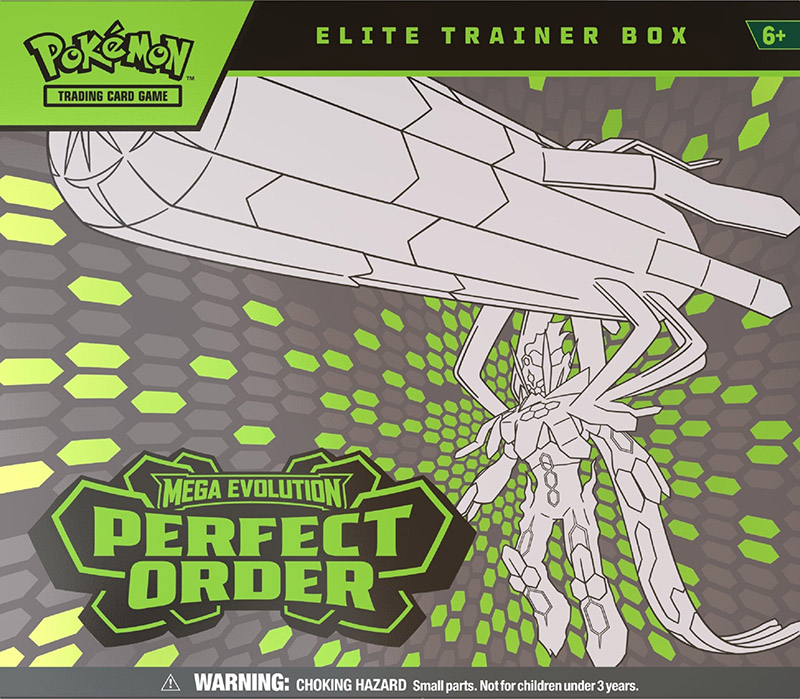 Thẻ bài TCG Pokemon Mega Evolution Perfect Order Elite Trainer Box ME03