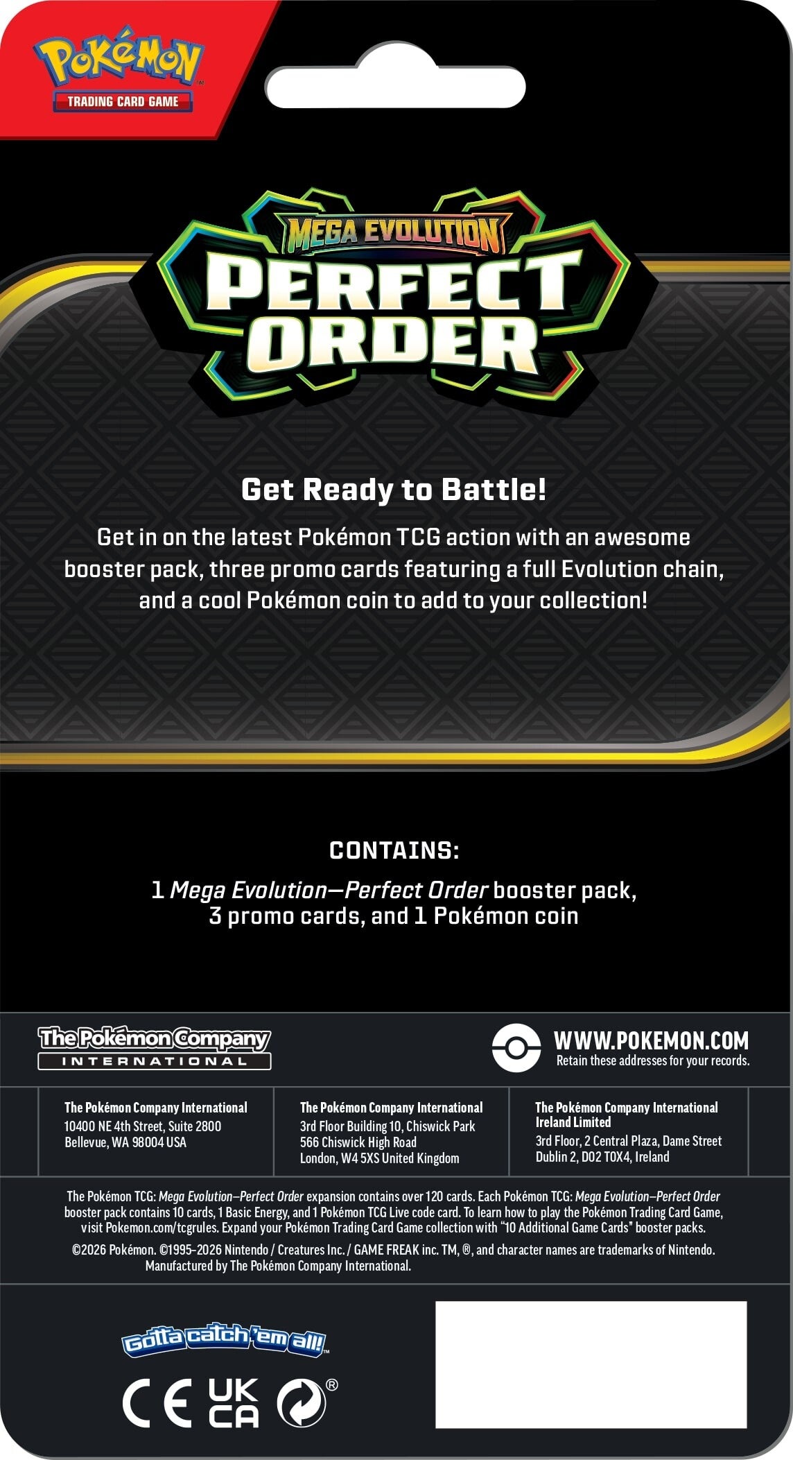 Thẻ bài TCG Pokemon Mega Evolution Perfect Order Premium Blister Checklane Cinderace ME03