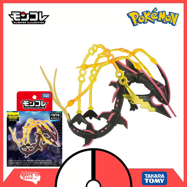 Giới Thiệu Mô hình Pokemon Moncolle Shiny Mega Rayquaza - Takara Tomy