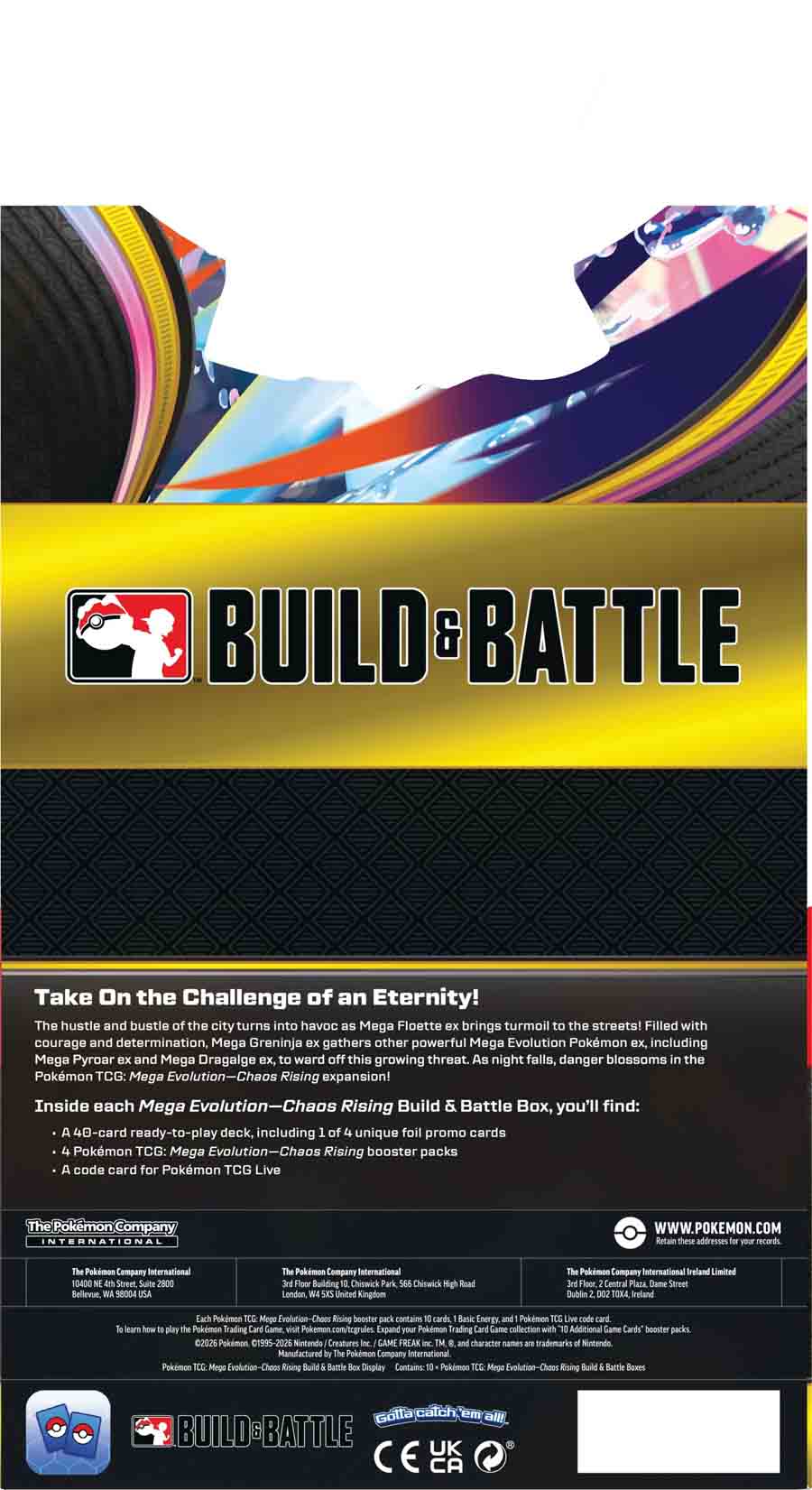 Thẻ bài TCG Pokemon Mega Evolution Chaos Rising Build & Battle ME04