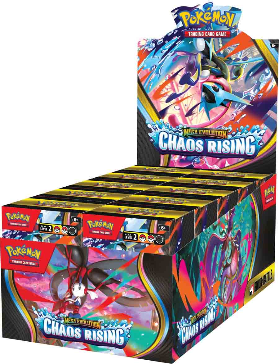 Thẻ bài TCG Pokemon Mega Evolution Chaos Rising Build & Battle ME04