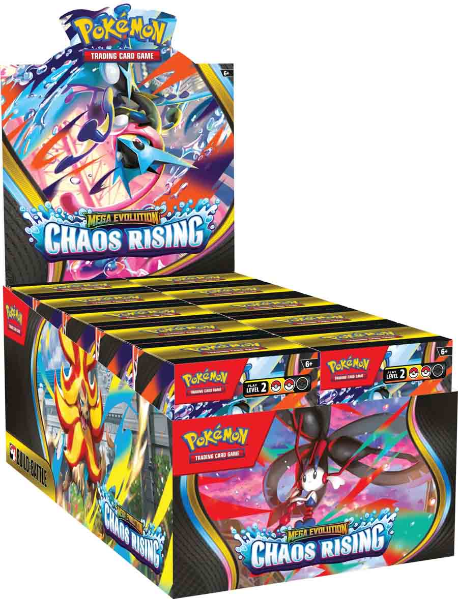 Thẻ bài TCG Pokemon Mega Evolution Chaos Rising Build & Battle ME04