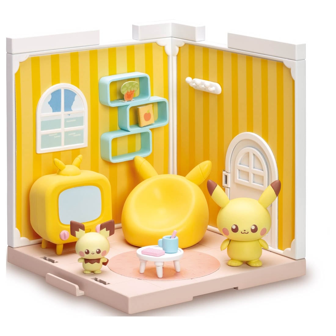 Mô hình Pokemon Pokepeace House Living Room Pikachu & Pichu - Takara Tomy