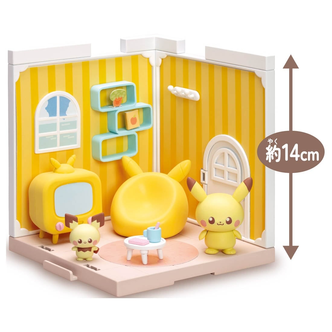 Mô hình Pokemon Pokepeace House Living Room Pikachu & Pichu - Takara Tomy