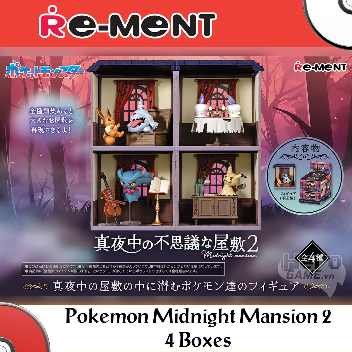 Mô hình Pokemon Midnight Mansion 2 (Blind Box) - Re-ment