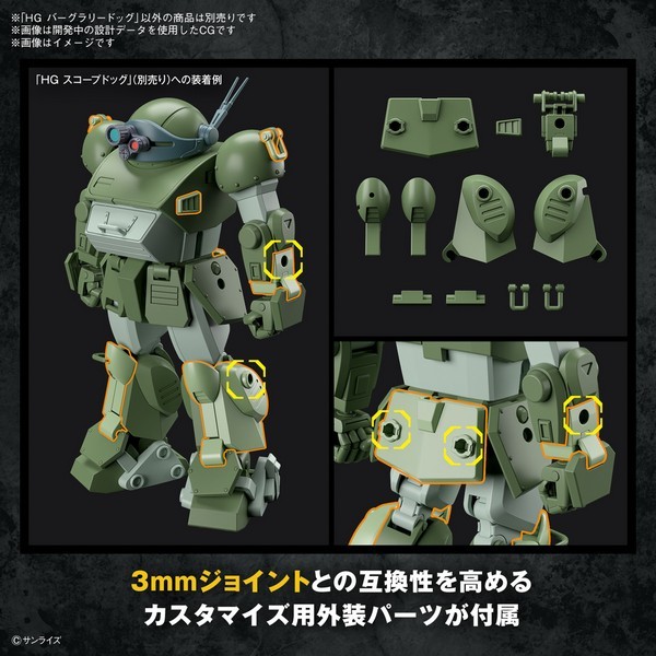 Mô hình HG ATM-09-DD Burglarydog Armored Trooper Votoms - Bandai