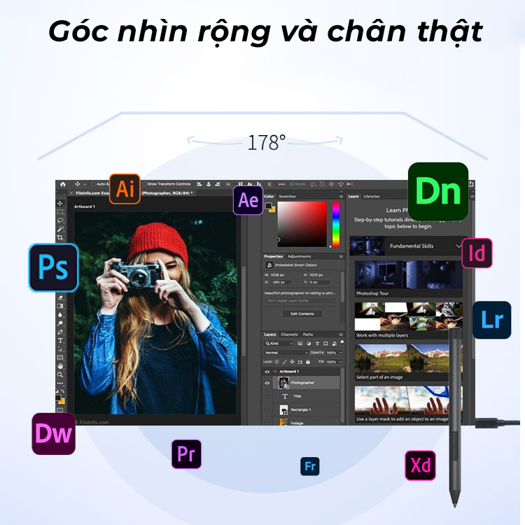 Màn hình di động 15.6 inch siêu mỏng FullHD 60Hz IPS HDR
