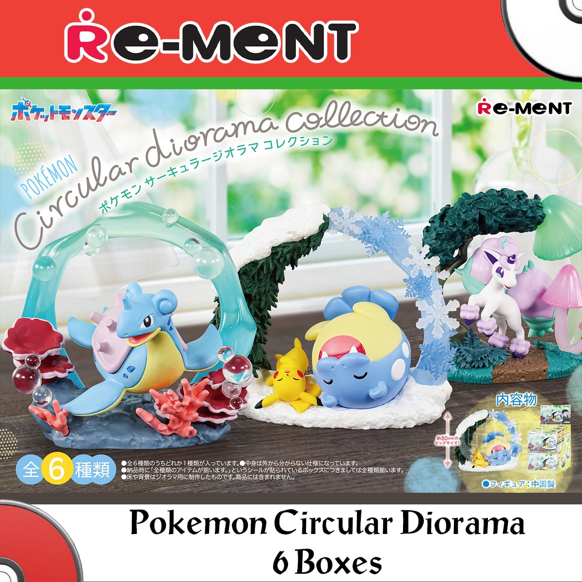 Mô hình Pokemon Circular Diorama Collection (Blind Box) - Re-ment