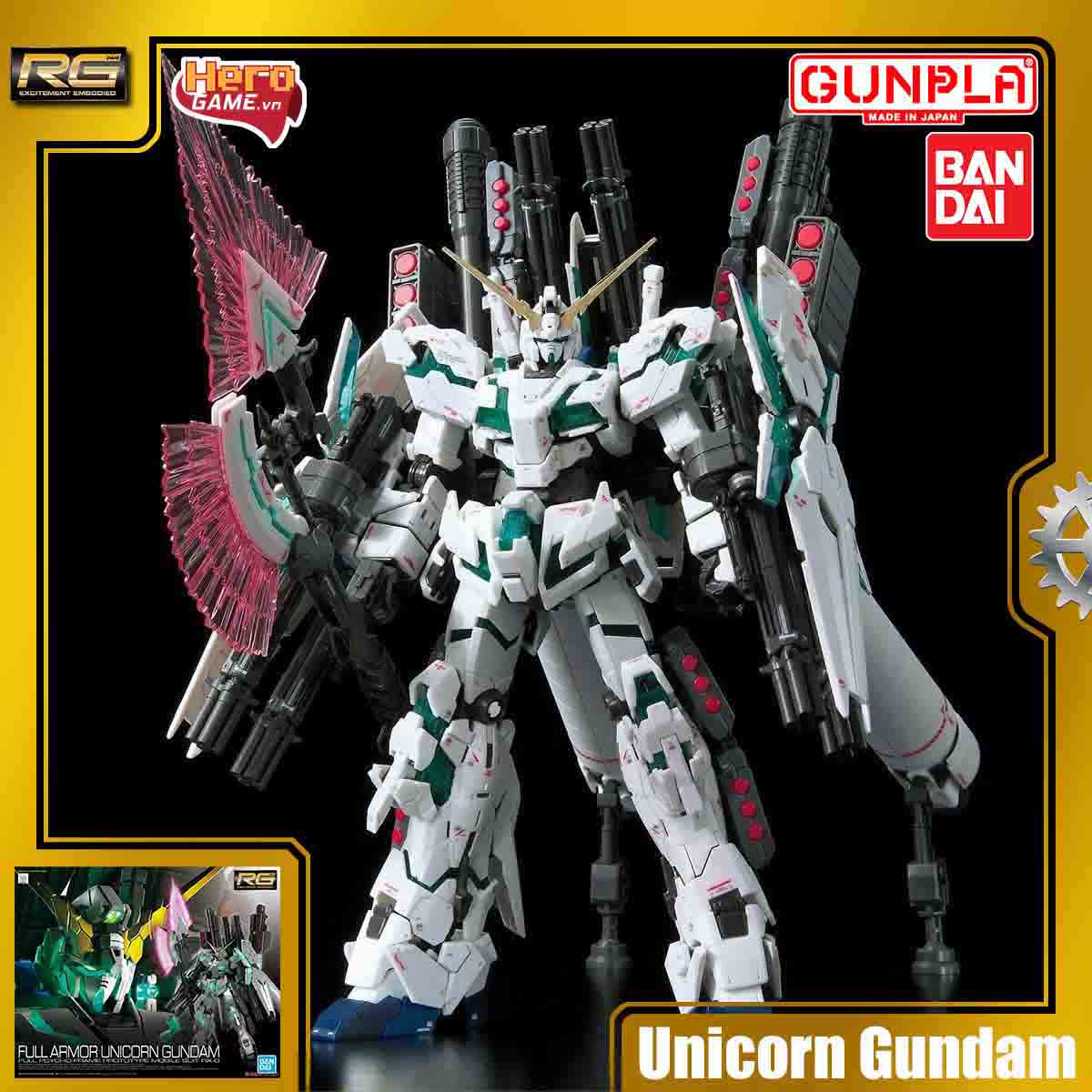Mô hình Gundam RG 1/144 RX-0 Full Armor Unicorn Gundam - Bandai