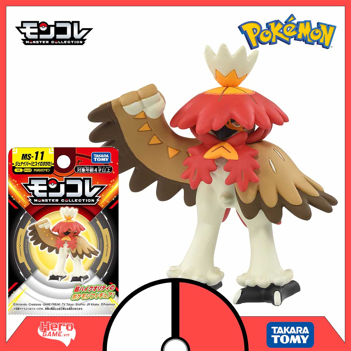 Mô hình Pokemon Moncolle Decidueye (Hisui Form) - Takara Tomy PTM081