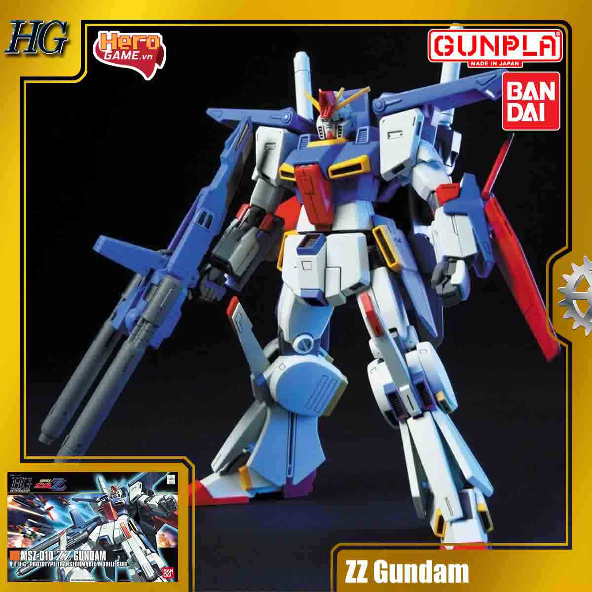 Mô hình Gundam HG 1/144 MSZ-010 ZZ Gundam - Bandai